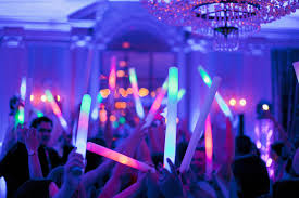 wedding venue near dallas, chateau joli venue, wedding dj, glow sticks