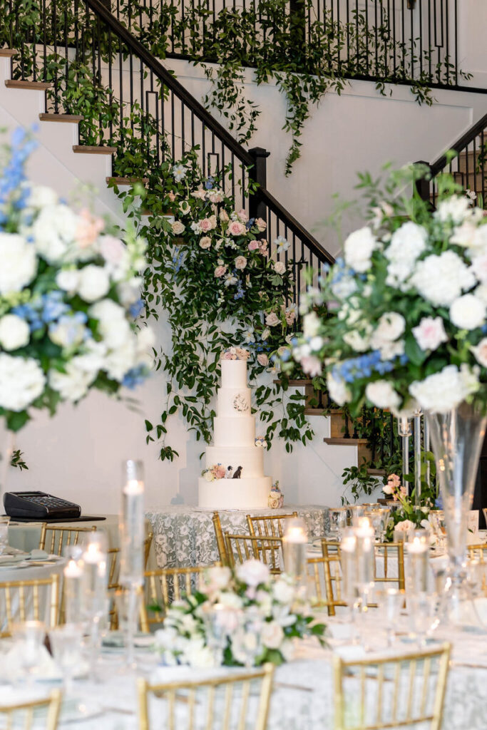 reception, florals, wedding cake, photography, wedding venue, chateau style venue, fort worth texas